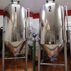 2 Fermentadores isobáricos Inox GC de 1.150 L útiles