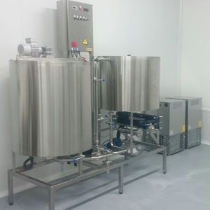 El lote incluye Sala de cocción eléctrica de 300 litros/batch