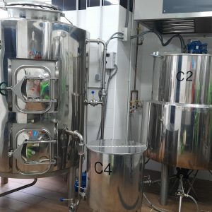 1 Sala de cocción de 500 litros/batch mod. Inox GC